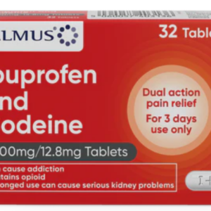 Almus Ibuprofen & Codeine 200mg/12.8mg 32 Tablets